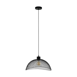 Suspension Pompeya noire E27 60 W EGLO