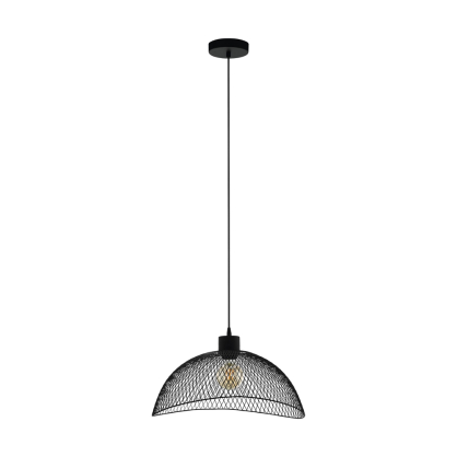 Suspension Pompeya noire E27 60 W EGLO