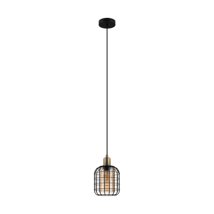 Suspension Chisle noire Ø 16,5 cm E27 40 W EGLO