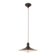 Suspension Stockbury brune et beige Ø 36 cm E27 60 W EGLO