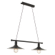 Suspension Stockbury brune et beige E27 2 × 60 W EGLO