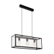 Suspension Charterhouse noire E27 3 × 60 W EGLO