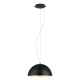 Suspension Gaetano 1 noire et or Ø 38 cm E27 60 W EGLO