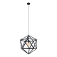 Suspension Embleton noire Ø 46 cm E27 60 W EGLO