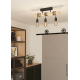 Suspension Townshend noire et bois clair E27 3 × 60 W EGLO