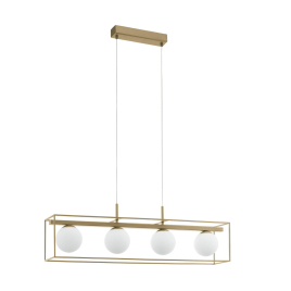 Suspension Vallaspra champagne E27 4 × 40 W EGLO