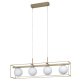 Suspension Vallaspra champagne E27 4 × 40 W EGLO