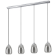 Suspension Alobrase chrome E27 4 × 40 W EGLO