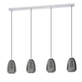 Suspension Alobrase chrome E27 4 × 40 W EGLO