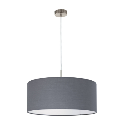 Suspension Pasteri gris Ø 53 cm E27 60 W EGLO