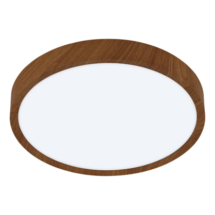 Plafonnier LED Musurita bois naturel Ø 34 cm 14,5 W EGLO