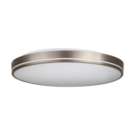 Plafonnier LED Orotava moka et blanc dimmable Ø 39,5 cm 2 × 11 W EGLO