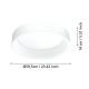 Plafonnier LED Marghera 1 blanc Ø 59,5 cm 4 × 8,8 W EGLO