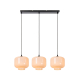 Suspension Medine noire E27 3 × 40 LUCIDE