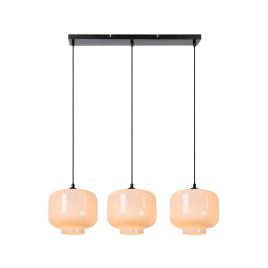 Suspension Medine noire E27 3 × 40 LUCIDE