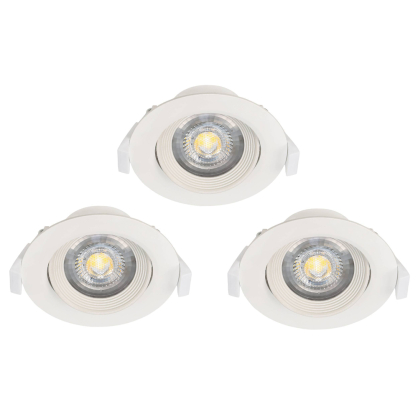 Spot encastrable LED Sartiano blanc Ø 9 cm 3 × 4,6 W EGLO