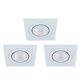 Spot encastrable LED Areito aluminium brossé GU10 3 × 4,6 W EGLO