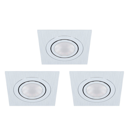 Spot encastrable LED Areito aluminium brossé GU10 3 × 4,6 W EGLO