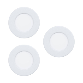 Spot encastrable LED Fueva 5 blanc Ø 8,6 cm 3 × 2,7 W EGLO