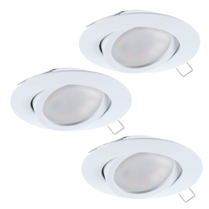 Spot encastrable LED Tedo blanc Ø 8 cm GU10 3 × 4,6 W EGLO