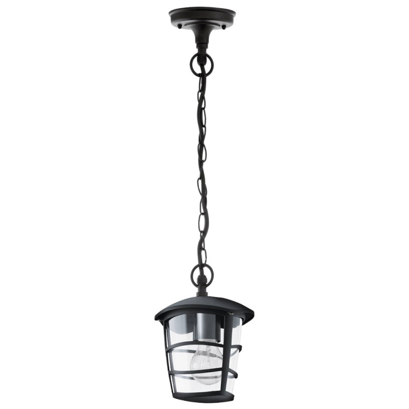 Suspension extérieure Aloria noire E27 60 W EGLO