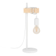 Lampe de table Townshend blanche et bois E27 10 W EGLO