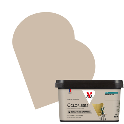 Peinture pour murs Colorissim poivre blanc mat 2,5 L V33