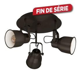 Plafonnier Mitchley bronze foncé et crème Ø 50 cm E27 3 × 40 W EGLO