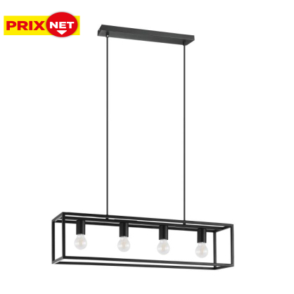 Suspension Blackcrown noire E27 4 × 40 W EGLO