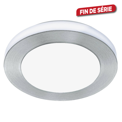 Plafonnier LED Capri blanc et aluminium brossé Ø 30 cm 3 × 3,6 W EGLO