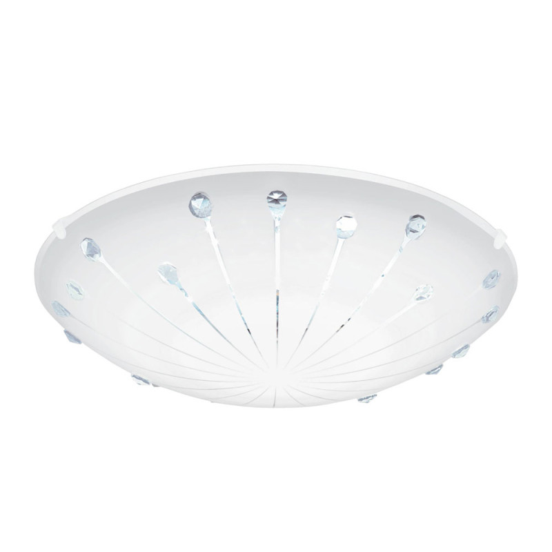 Plafonnier LED Margitta 1 blanc Ø 31,5 cm 11 W EGLO