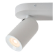 Spot LED Punch blanc GU10 2 × 35 W LUCIDE