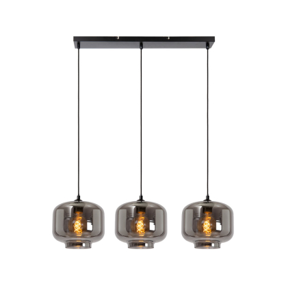 Suspension Medine noire E27 3 × 40 W LUCIDE