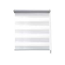 Store enrouleur jour/nuit Chic blanc 42 x 160 cm MADECO