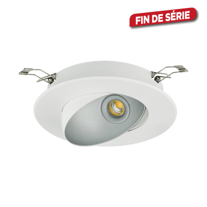 Spot encastrable LED Ronzano 1 blanc et argent Ø 16,5 cm 5 W EGLO