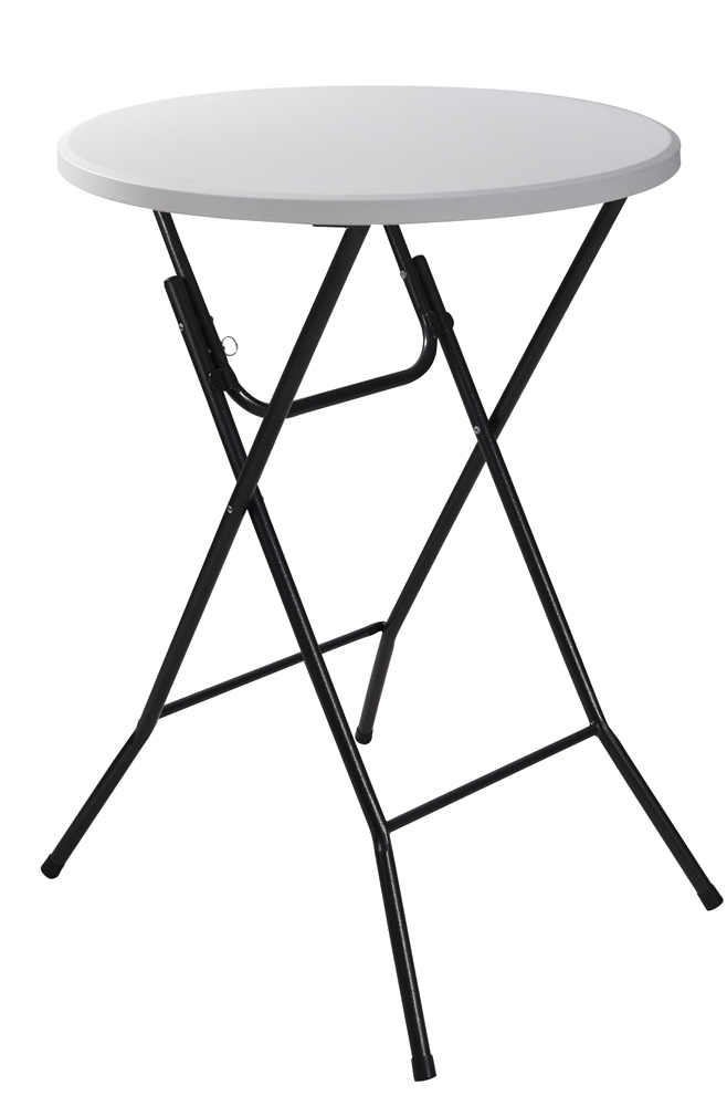 Table mange debout pliable diamètre 60cm hauteur 110cm - Table haute pliante  de bar - Plateau résine Structure Acier laquée : : Cuisine et  Maison