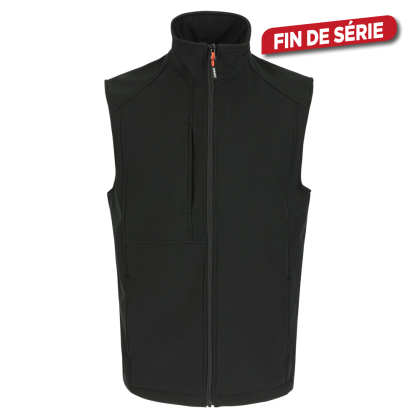 Gilet sans manche bodywarmer Malus Softshell noir S HEROCK