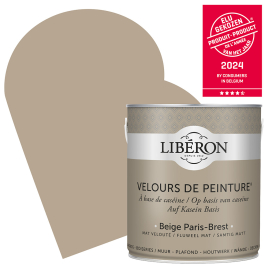 Peinture pour murs Velours de Peinture beige Paris Brest mat 2,5 L LIBERON