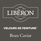 Peinture pour murs Velours de Peinture brun caviar mat 0,125 L LIBERON