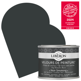 Peinture pour murs Velours de Peinture noir smoking mat 0,125 L LIBERON