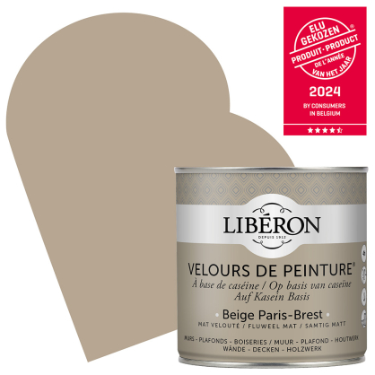 Peinture pour murs Velours de Peinture beige Paris Brest mat 0,5 L LIBERON