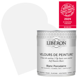 Peinture pour murs Velours de Peinture blanc porcelaine mat 2,5 L LIBERON