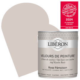 Peinture pour murs Velours de Peinture rose pamoison mat 2,5 L LIBERON