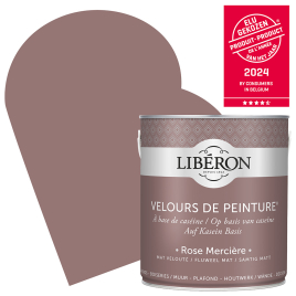 Peinture pour murs Velours de Peinture rose mercière mat 2,5 L LIBERON