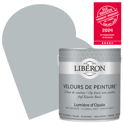 Peinture pour murs Velours de Peinture lumière d'Opale mat 2,5 L LIBERON