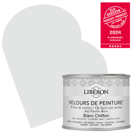 Peinture pour murs Velours de Peinture blanc chiffon mat 0,125 L LIBERON