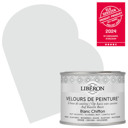 Peinture pour murs Velours de Peinture blanc chiffon mat 0,125 L LIBERON