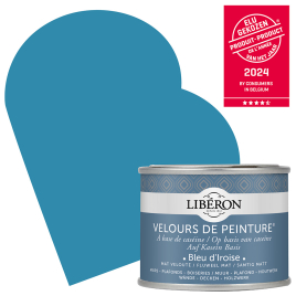 Peinture pour murs Velours de Peinture bleu d'Iroise mat 0,125 L LIBERON