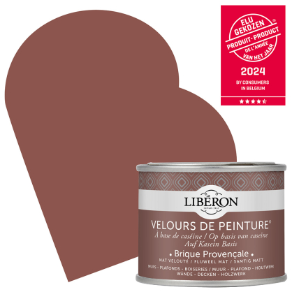 Peinture pour murs Velours de Peinture brique provençale mat 0,125 L LIBERON