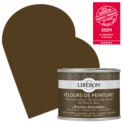 Peinture pour murs Velours de Peinture bronze astrolabe mat 0,125 L LIBERON